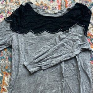 Black Lace and Grey Bodice Lauren Conrad